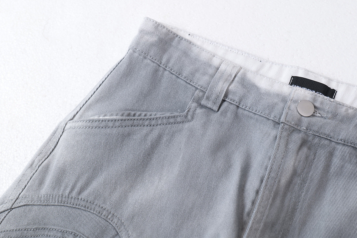 YAVIORA Dirty Dye Deconstructed Design Scimitar Pants