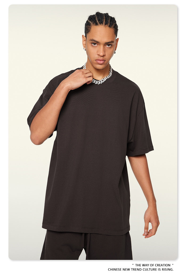 Yaviora Summer American Style Solid Color Loose T-Shirt