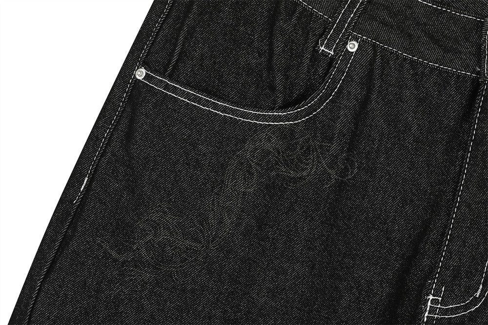 YAVIORA Deconstructed Pocket Jeans