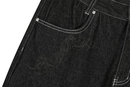 YAVIORA Deconstructed Pocket Jeans