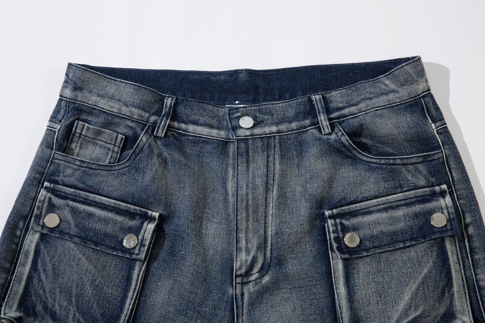 YAVIORA Multi-Pocket Workwear Denim Jeans