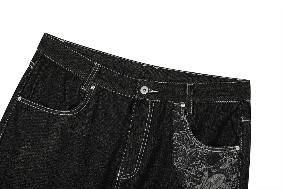 YAVIORA Deconstructed Pocket Jeans