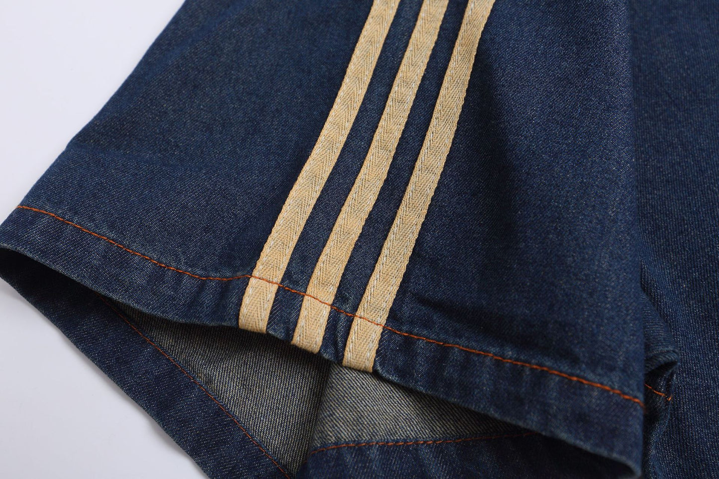 YAVIORA Towel Embroidered Denim Tee