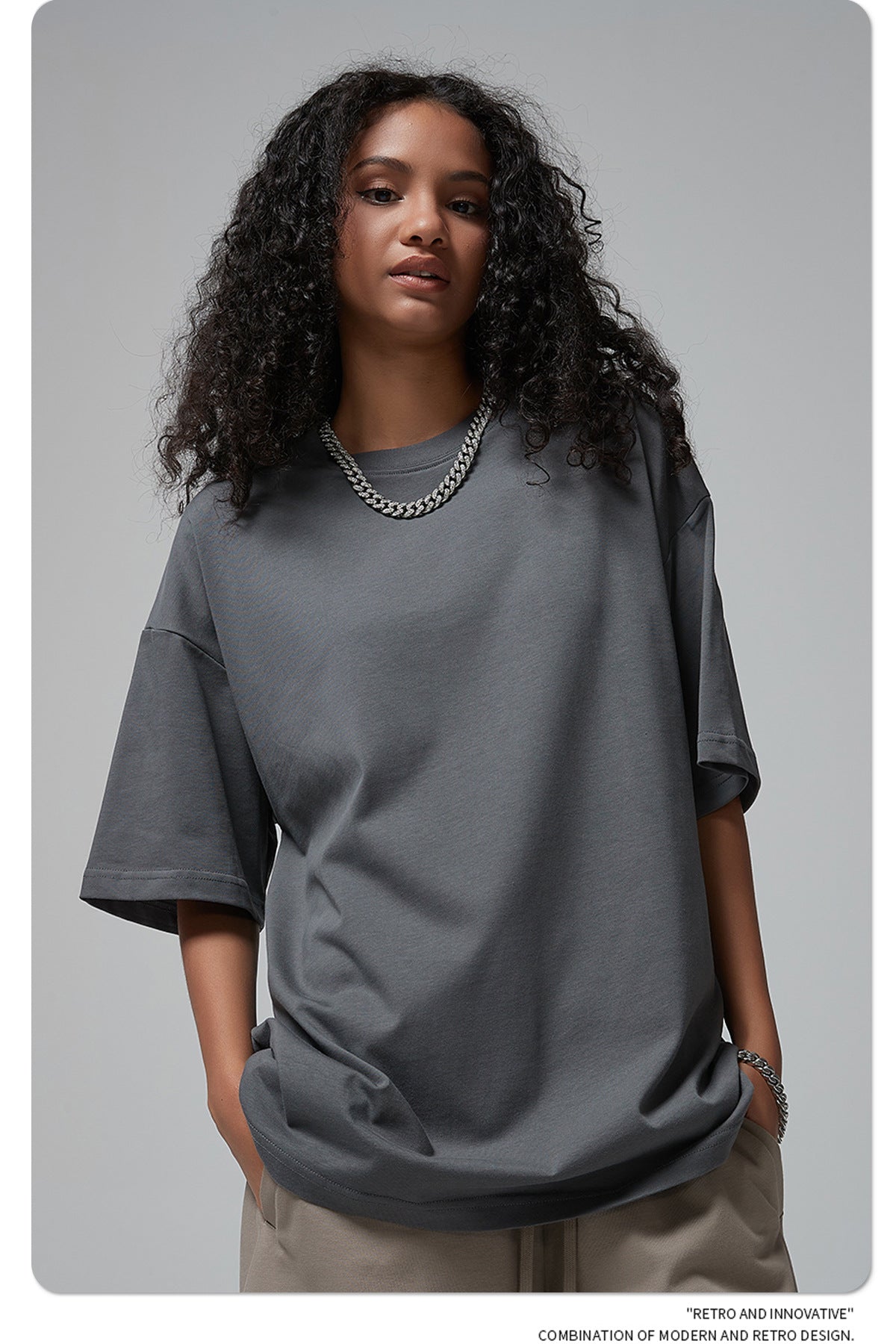 Yaviora 230G Double Yarn Pure Cotton Short-Sleeve T-Shirt
