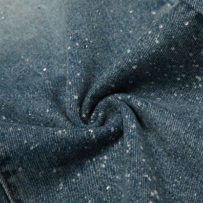 YAVIORA Rhinestone Straight Jeans