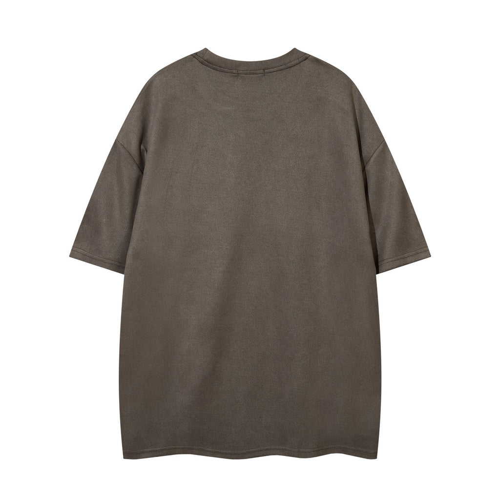 YAVIORA Besticktes Wildleder-T-Shirt