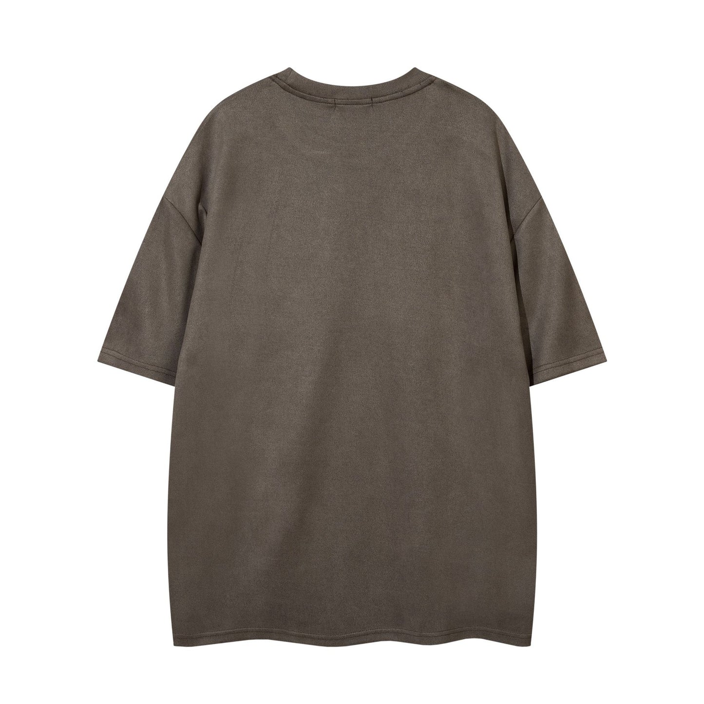 YAVIORA Besticktes Wildleder-T-Shirt