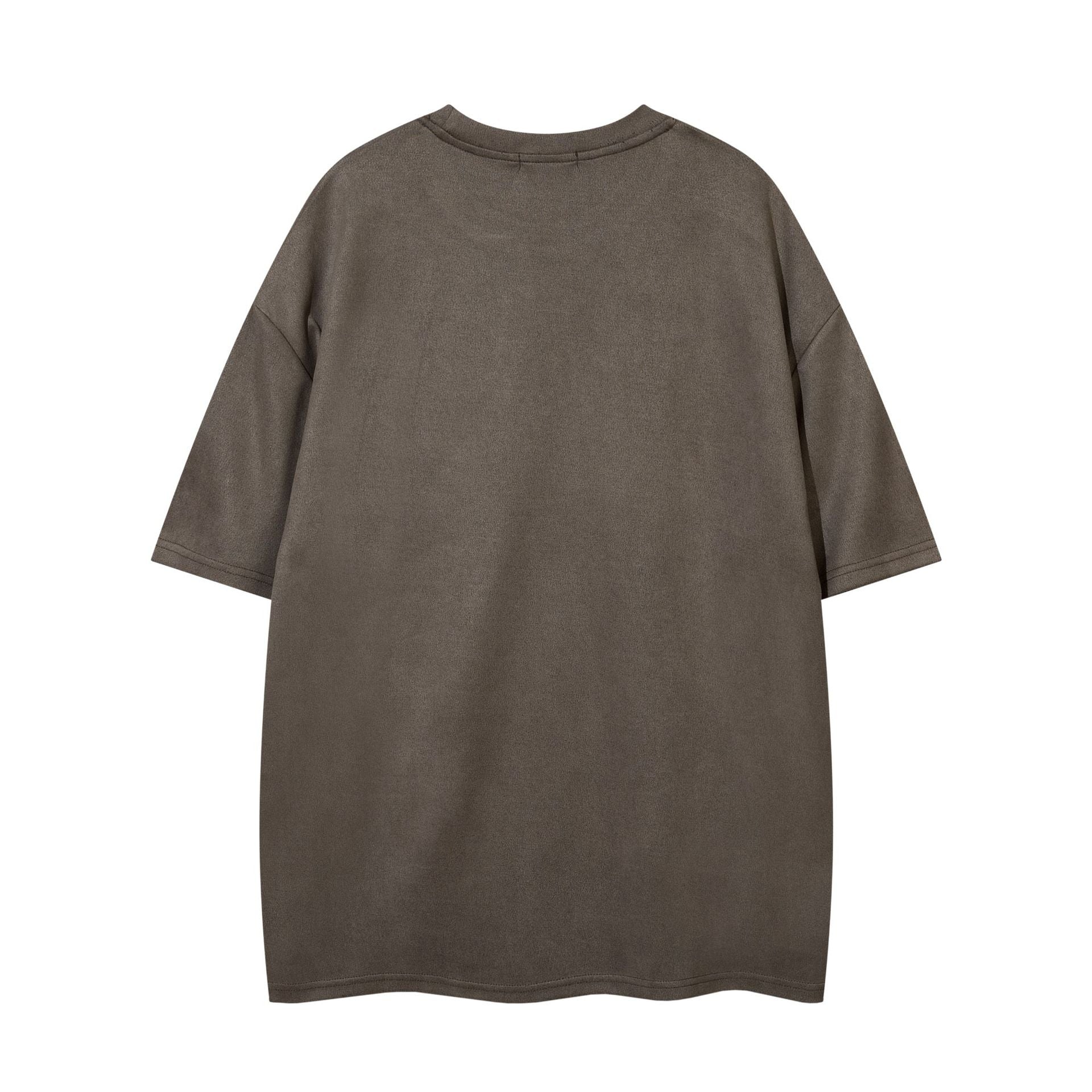 YAVIORA Besticktes Wildleder-T-Shirt