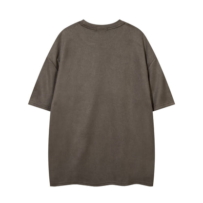 YAVIORA Besticktes Wildleder-T-Shirt