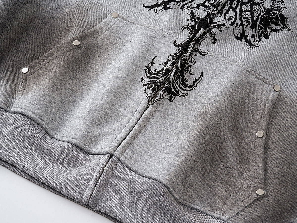 YAVIORA Cross Dyed Hoodie