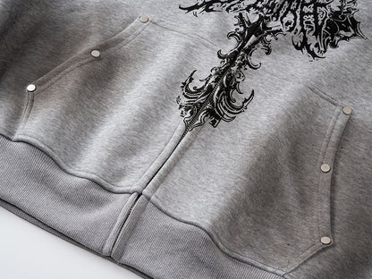 YAVIORA Cross Dyed Hoodie