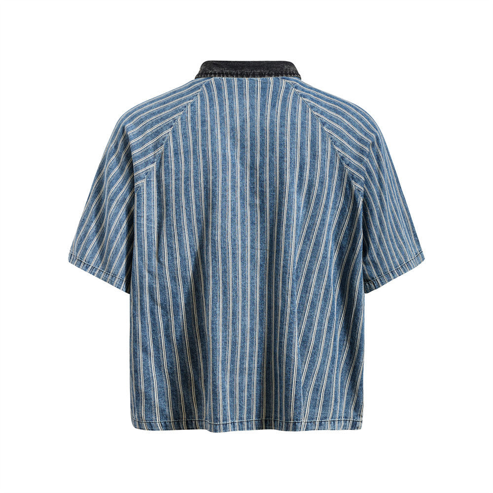 YAVIORA Letter-Embroidered Polo Shirt