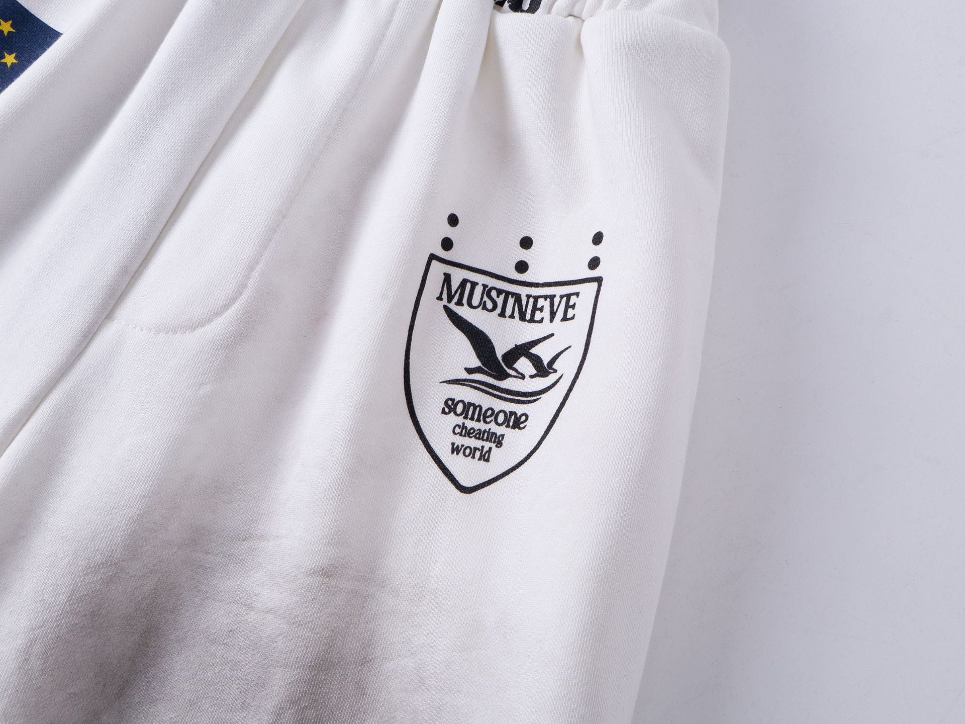 AVIORA Washed Ripped Drape Track Pants