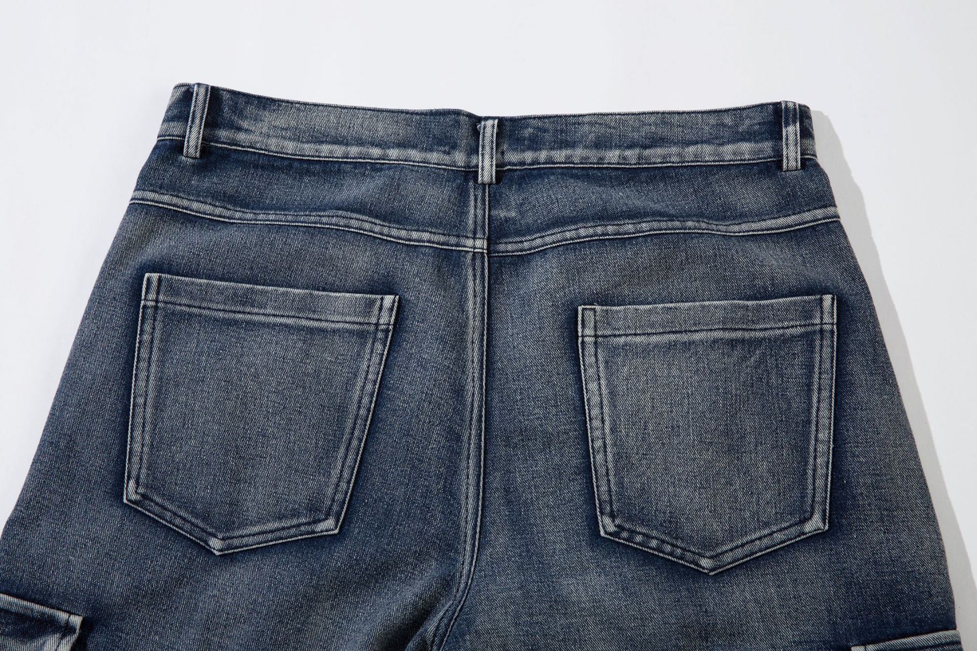 YAVIORA Multi-Pocket Workwear Denim Jeans
