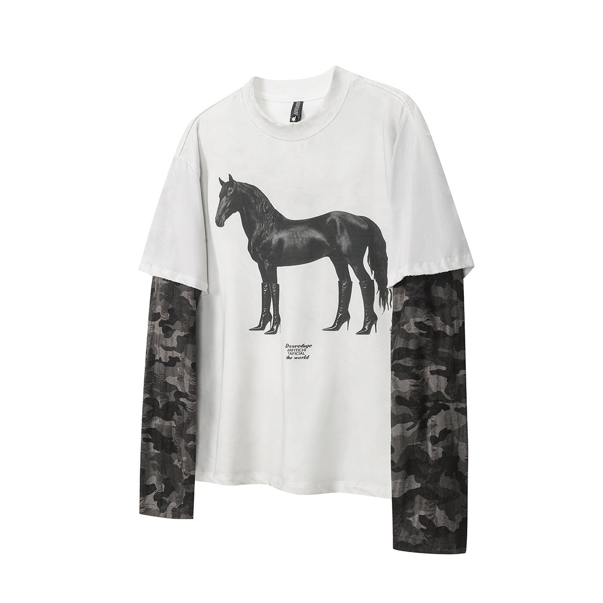 YAVIORA Distressed Layered Longsleeve