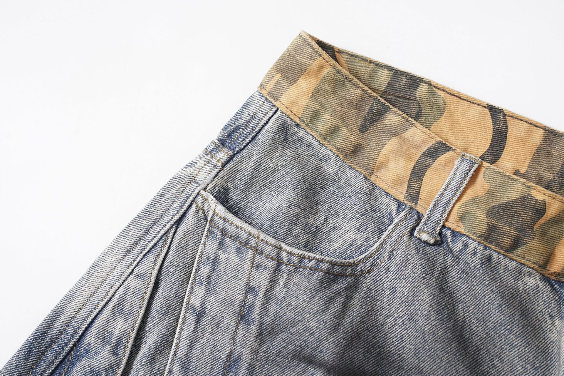 YAVIORA "Wasteland" Style Distressed Denim Shorts