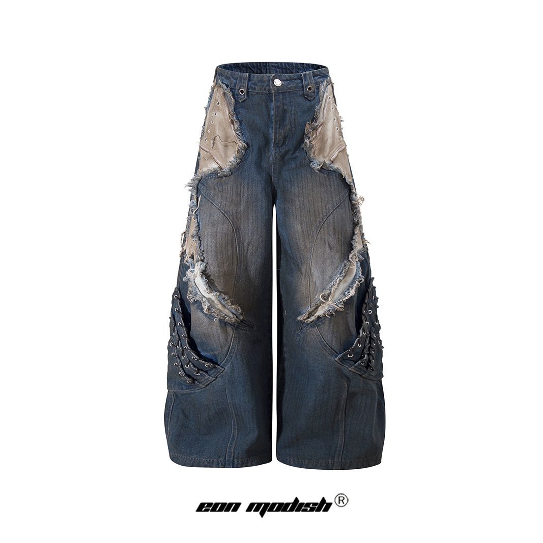YAVIORA Painted Wash Jeans