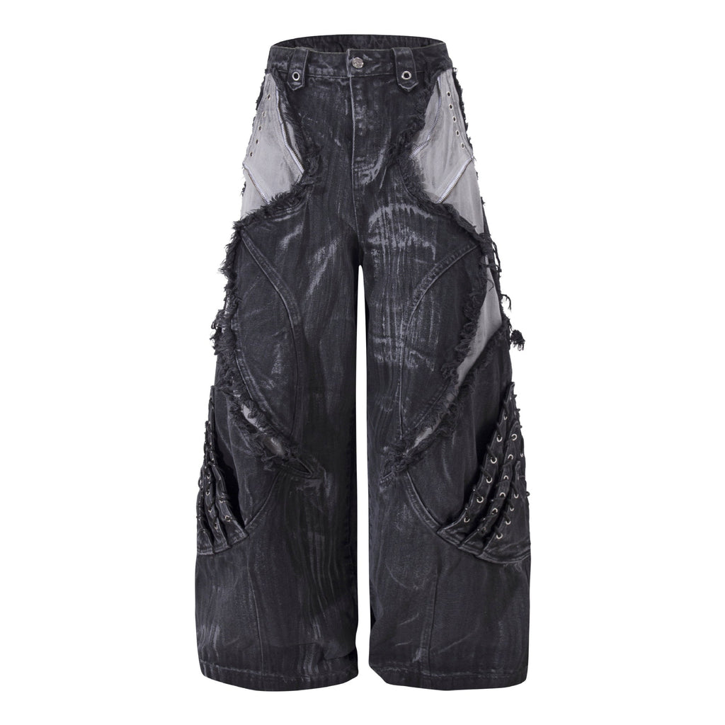 YAVIORA Painted Wash Jeans