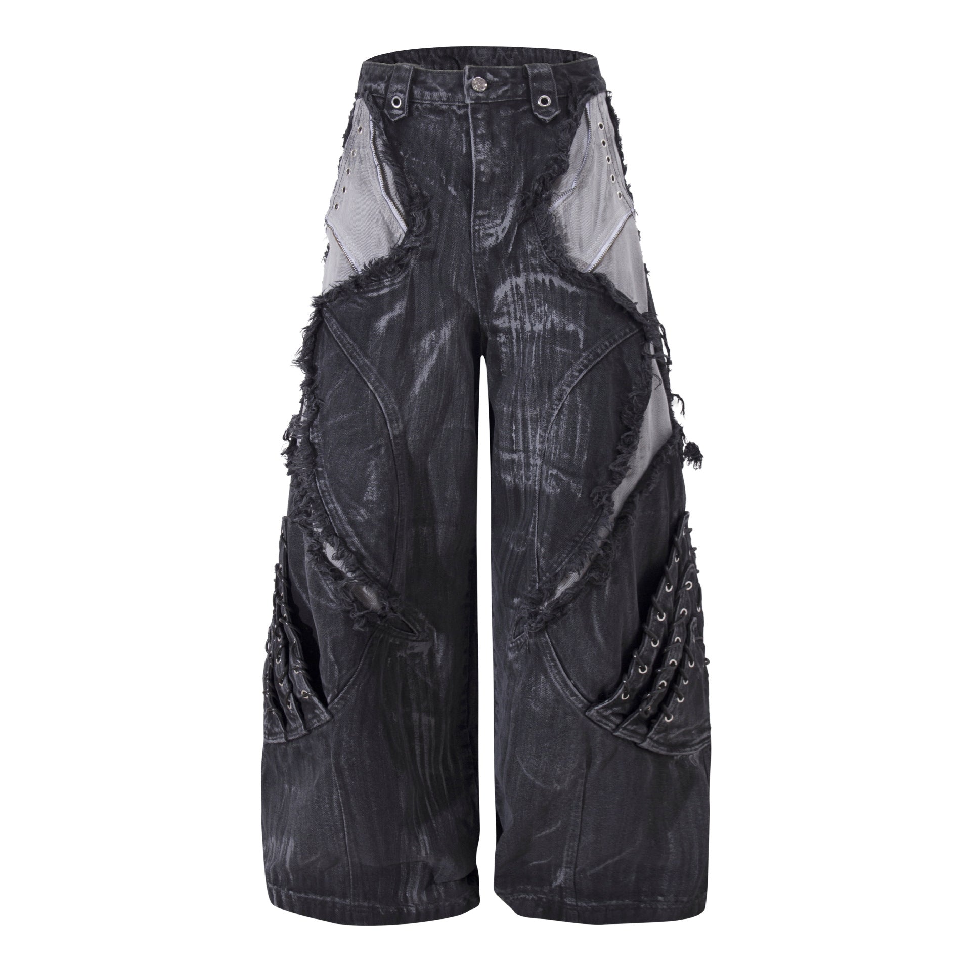 YAVIORA Painted Wash Jeans
