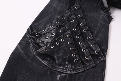 YAVIORA Painted Wash Jeans