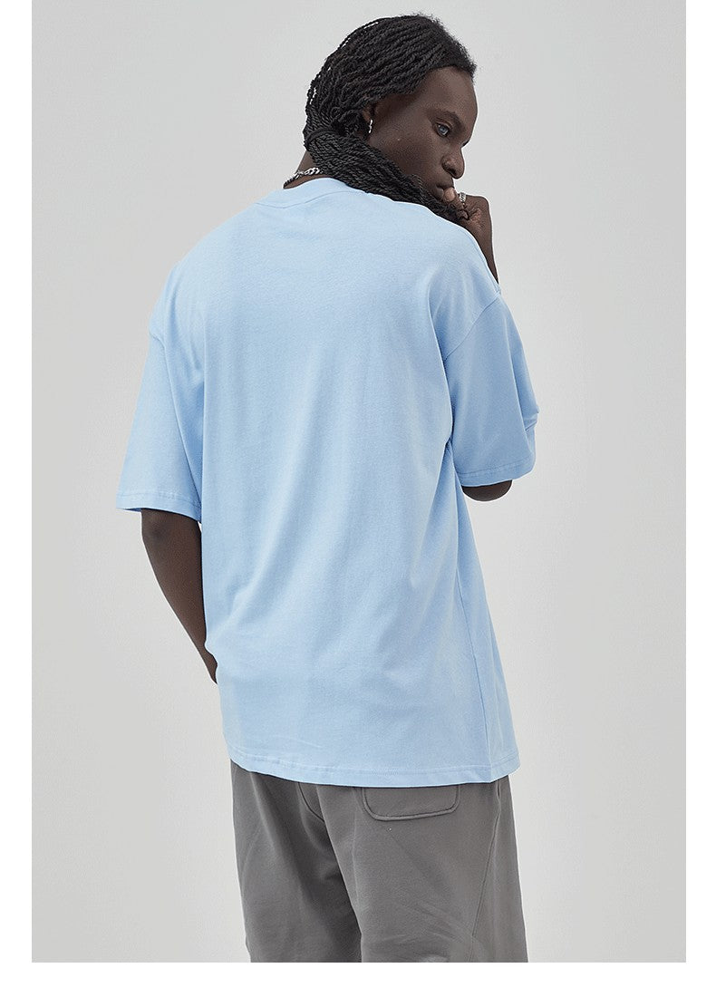 Yaviora 230G Double Yarn Pure Cotton Short-Sleeve T-Shirt