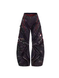 YAVIORA Snowflake Patchwork-Jeans