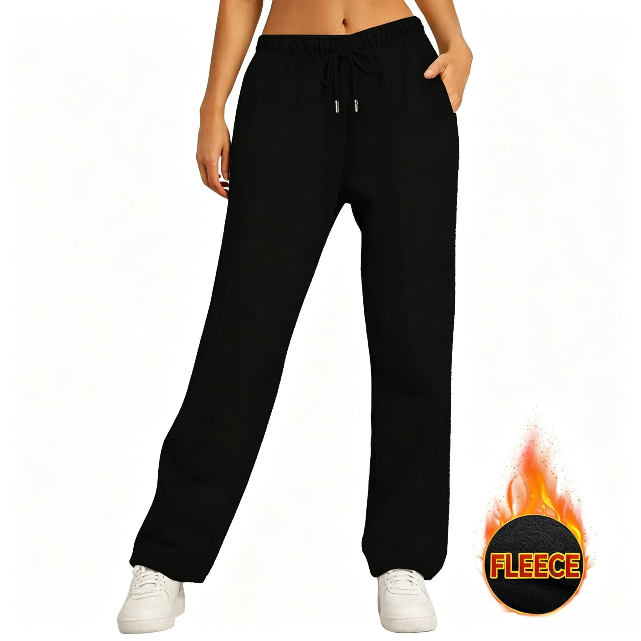 Y2K wide-leg loose-fit casual sweatpants.