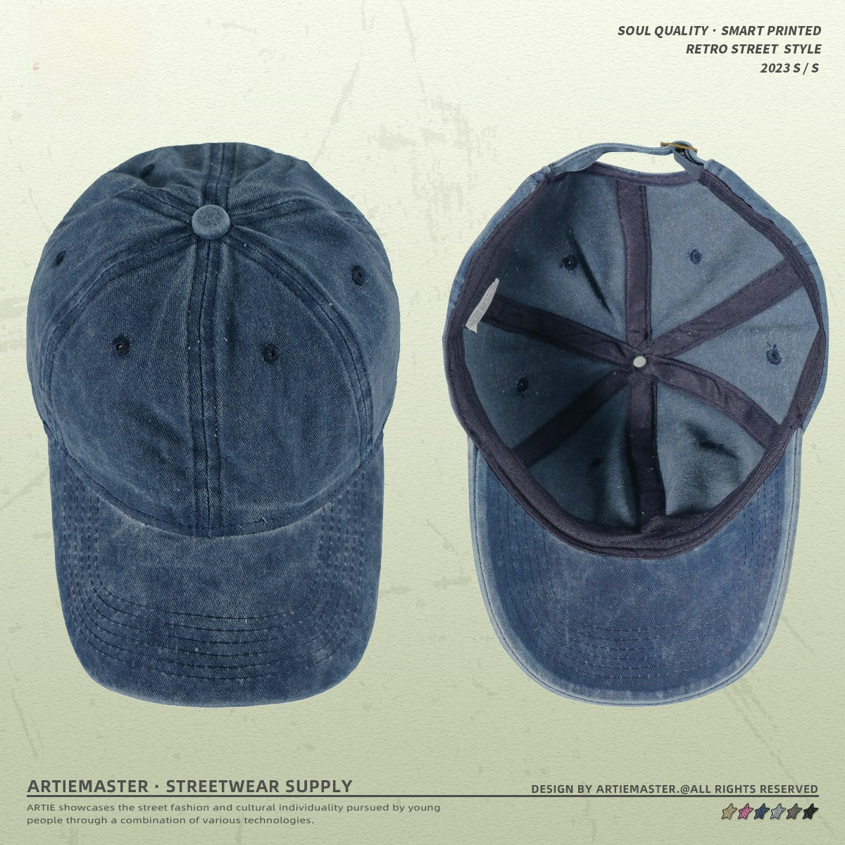 Yaviora Distressed Batik Baseball Cap
