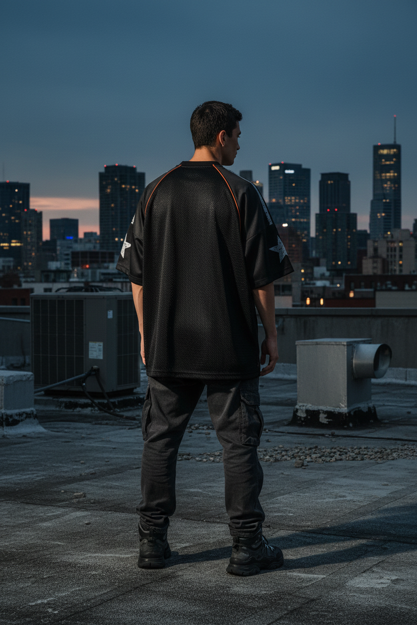 Black Jersey Back
