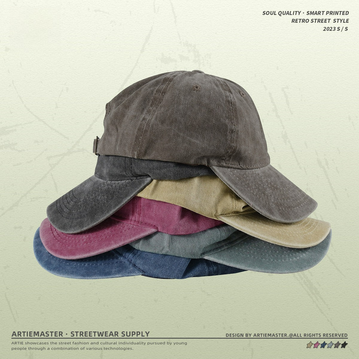 Yaviora Distressed Batik Baseball Cap