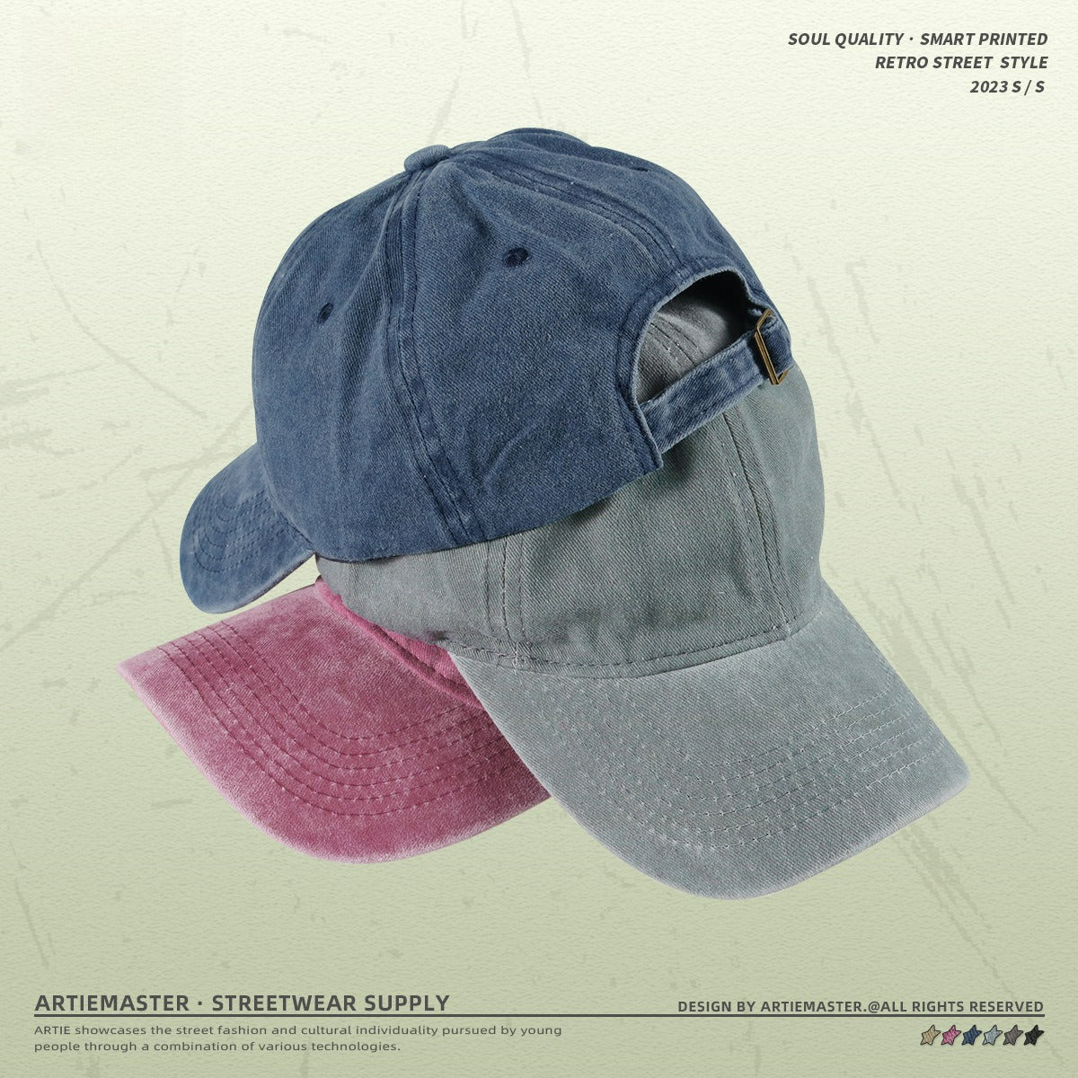 Yaviora Distressed Batik Baseball Cap