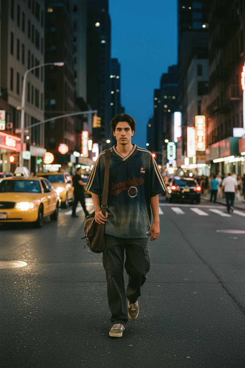 Film Grain Dusk Street